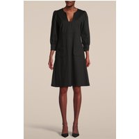 Summum Woman Dress With Pockets Punto Milano Black Maat: 40 | Midi Jurken Outlet | Dames | Zwart