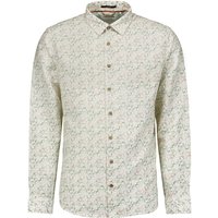 No Excess Shirt Allover Printed With Linen White Maat: XL | Casual Overhemden Outlet | Heren | Wit