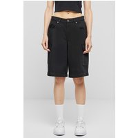 Urban Classics Ladies Cotton Cargo Bermuda Black Maat: 36 | Korte Broeken Outlet | Dames | Zwart