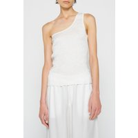 10DAYS One Shoulder Smock Top Ecru Maat: S | Mouwloze Tops Outlet | Dames | Ecru