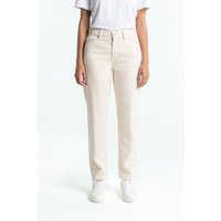 Kings Of Indigo Caroline Cropped Clean Recycled Ecru Maat: W32L27 | Straight Jeans Outlet | Dames | Ecru