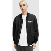 AllSaints Underground Bomber Black Maat: L | Bomberjacks Outlet | Heren | Zwart