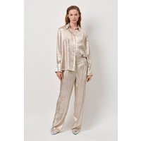 Dante6 Charm Metallic Pants Gun Metal Maat: 36 | Straight Broeken Outlet | Dames | Goud