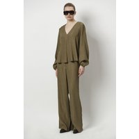 Dante6 Stardom V-neck Top Olive Balsamic Maat: 34 | Blouses Outlet | Dames | Groen