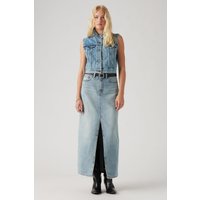 Levi's Ankle Column Skirt Please Hold Maat: W32 | Spijkerrokken Outlet | Dames | Blauw
