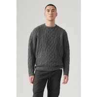 Levi's Battery Crewneck Sweater Parkside Cable Maat: S | Sweaters Outlet | Heren | Grijs