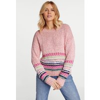 Rich & Royal Crew Neck With Yarn Mix Patch Detail Original Maat: XS | Gebreide Truien Outlet | Dames | Roze