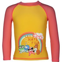 Arena Awt Kids Girl Uv L/s Tee Lily Yellow-pale Rose Maat: 4-5 | T-Shirts Outlet | Unisex | Geel