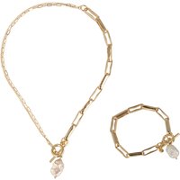 OTAZU Divine Pearl Set - Necklace And Bracelet Maat: OS | Armbanden Outlet | Dames | Wit