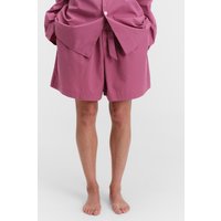 Tekla Unisex Poplin Pyjamas Shorts Lingonberry Maat: XXS | Korte Broeken Outlet | Unisex | Roze