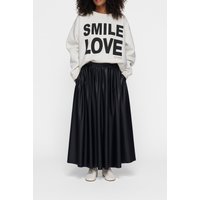 10DAYS Leatherlook Pleated Skirt Black Maat: S | Maxi Rokken Outlet | Dames | Zwart