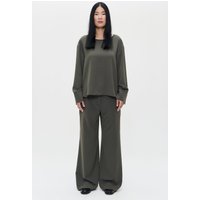 ZENGGI Japanese Crepe Top Green Kelp Maat: XS | Longsleeves Outlet | Dames | Groen