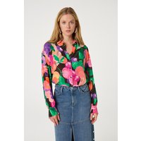 Fabienne Chapot Anouk Blouse Razzy Pink/green App Maat: 38 | Longsleeves Outlet | Dames | Groen