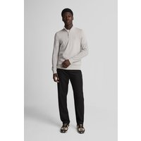 Lyle & Scott Tonal Eagle Merino Quarter Zip Jumper Cove Maat: M | Sweaters Outlet | Heren | Beige