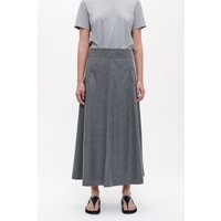 ZENGGI Wool Mix Long Skirt Grey Melange Maat: XS | Maxi Rokken Outlet | Dames | Grijs