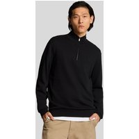 Lyle & Scott Tailored Zip Through Overshirt Jet Black Maat: L | Sweaters Outlet | Heren | Zwart