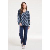 DIDI Blouse Vienna Darkblue Ambiance Xs Print Maat: 46 | Longsleeves Outlet | Dames | Blauw