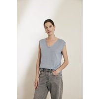 Knitted Myra Top Blue Maat: XXL | Truien Outlet | Dames | Blauw