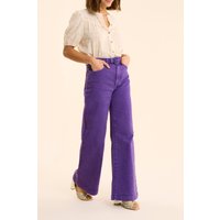 ICode Purple Wide-leg Jeans Alicia Ink Maat: W33 | Pantalons Outlet | Dames | Paars