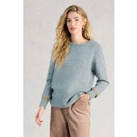 White Stuff Talia Nep Jumper Dusty Green Maat: 18 | Sweaters Outlet | Dames | Blauw