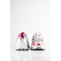 DWRS label Saturnus Denim Sneaker Silver / Pink Maat: 38 | Sneakers Outlet | Dames | Zilver