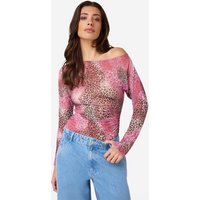 Ibana Britty Leopard Maat: 32 | Longsleeves Outlet | Dames | Bruin