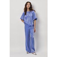 Dante6 Soir Shimmer Wide Leg Pants Cornflower Blue Maat: 38 | Wijde Broeken Outlet | Dames | Blauw