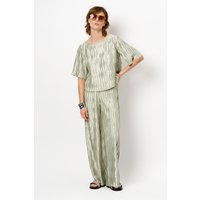 Dante6 Lilium Plissé Pants Soft Pistachio Maat: 36 | Wijde Broeken Outlet | Dames
