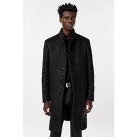 John Varvatos Hidden Cf Placket Button Front Slim Fit Black Maat: 46 | Single-Breasted Mantels Outlet | Heren | Zwart