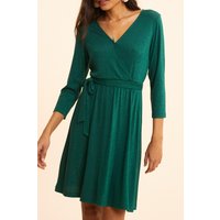 ICode Green Lurex Waffle Knit Dress Green Maat: 36 | Midi Jurken Outlet | Dames | Groen