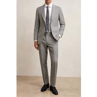 Reiss Plain Wool Mixer Trouser Mid Grey Maat: W36 | Tailored Broeken Outlet | Heren | Grijs