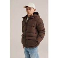 We Fashion Jacket Midlong Dark Brown Maat: 158/164 | Jassen Outlet | Unisex | Bruin