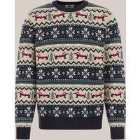We Fashion Pullover Navy Blue Maat: XS | Sweaters Outlet | Heren | Beige