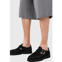 AllSaints Skiff Suede Sandal Black Maat: 43 | Outlet | Heren | Zwart