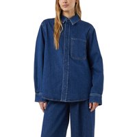 Comma Blouses Blue Denim Maat: M | Overhemden Outlet | Dames | Blauw