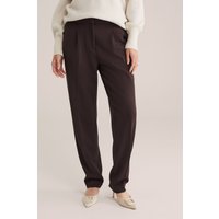 We Fashion Trouser Dark Brown Maat: 42 | Pantalons Outlet | Dames | Bruin