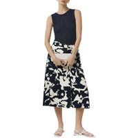 Comma Skirts Marine Maat: 38 | Midi Rokken Outlet | Dames | Blauw