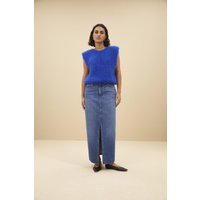 By-Bar Sis Denim Skirt Denim Maat: XL | Maxi Rokken Outlet | Dames | Blauw