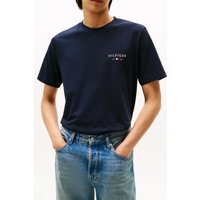 Tommy Hilfiger Brand Love Small Tee Desert Sky Maat: XL | Basic T-Shirts Outlet | Heren | Blauw