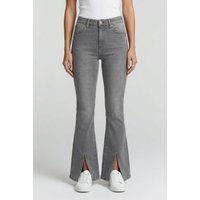 RAIZZED Sunrise Split Jeans Mid Grey Stone Maat: W23L34 | Flared Jeans Outlet | Dames | Grijs