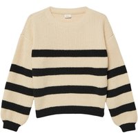 s.Oliver Pullover Offwhite Maat: 170/176 | Truien Outlet | Unisex | Zwart