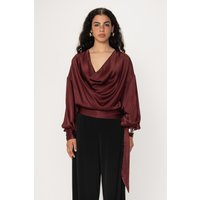 VIVEH Suhail Burgundy Maat: 38 | Longsleeves Outlet | Dames | Bordeaux