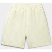 Daily Paper Enzi Seersucker Shorts Icing Yellow Maat: L | Korte Broeken Outlet | Unisex | Geel