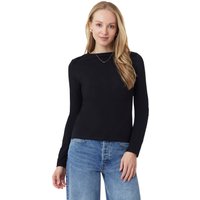 Scotch & Soda Boat Neck Top Black Night Maat: L | Longsleeves Outlet | Dames | Zwart
