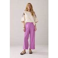 Summum Woman Trousers Tencel Cyclaam Maat: 42 | Wijde Broeken Outlet | Dames