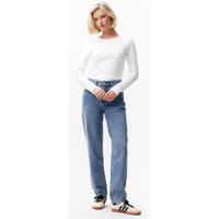 Catwalk Junkie Rib Long Sleeve Off White Maat: 44 | Longsleeves Outlet | Dames | Wit