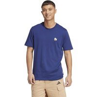 Adidas Sportswear Unisex Dog Hoop Patch Graphic T-shirt Maat: L | Basic T-Shirts Outlet | Unisex | Blauw
