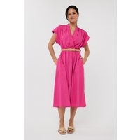 EsQualo Dress Long Wide Pink Maat: 34 | Blousejurken Outlet | Dames | Roze