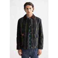 Scotch & Soda Wax Cotton Jacket Blackwatch Check Maat: XL | Lichte Jassen Outlet | Heren | Zwart