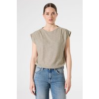 Garcia Ladies T-shirt Ss Mermaid Maat: L | Tops Outlet | Dames | Beige